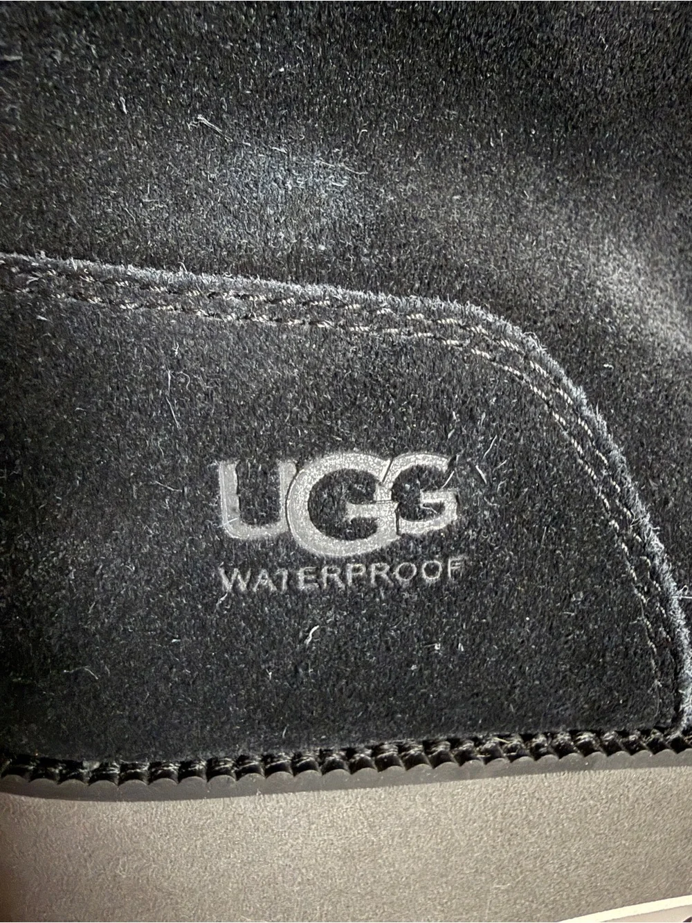 UGG Birch Black Waterproof Snow Boots Lace Up Cold Weather Tech Womens 11